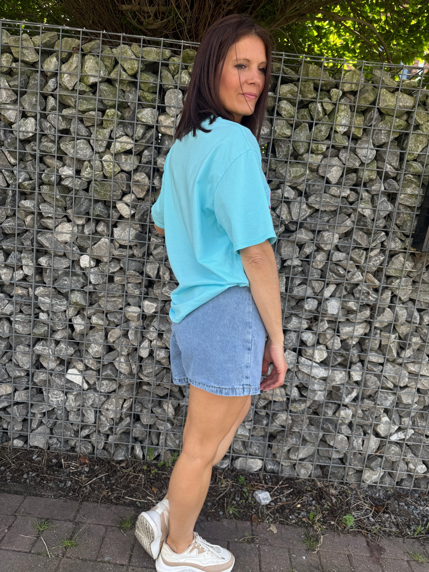 T-shirt Amore turquoise