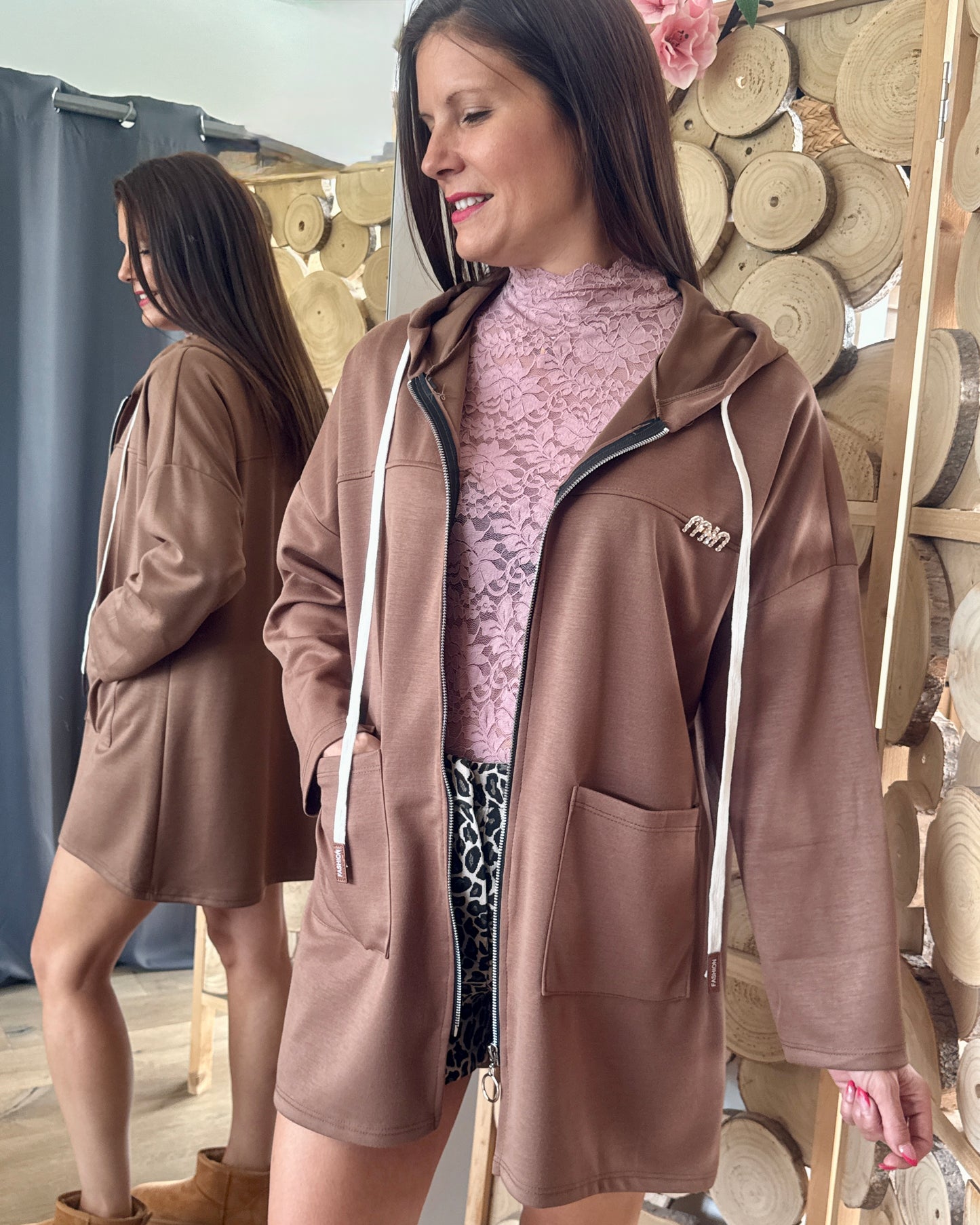 Gilet Mirella marron