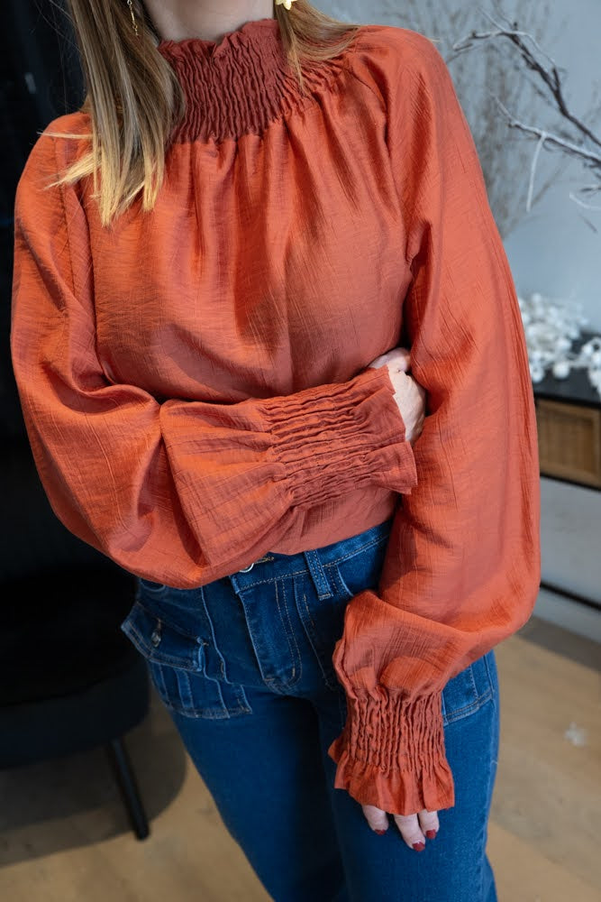 Blouse Juana terracotta