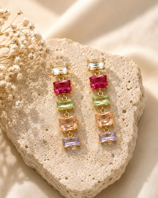 Boucles d'oreilles Ali multicolore