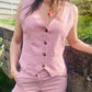 Gilet Carl rose