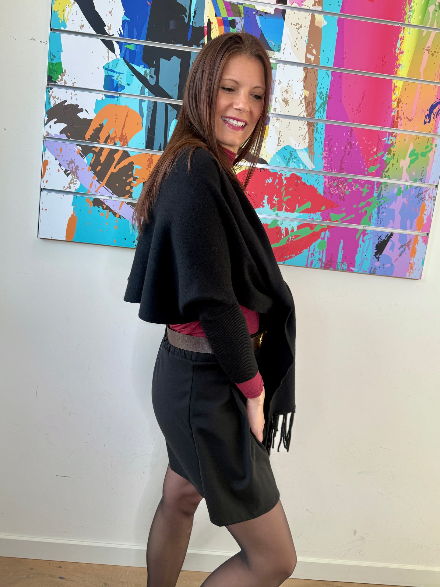 Gilet châle Maissane noir