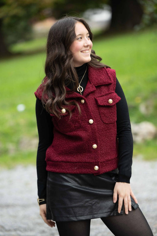 Veste Maylis bordeaux