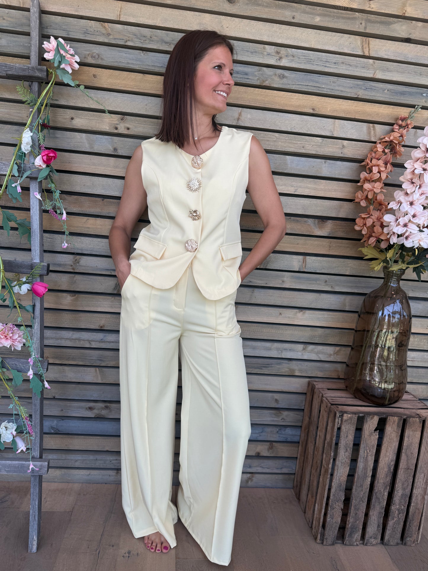 Ensemble Nyla jaune doux