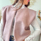 Gilet Marius rose poudre