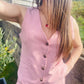 Gilet Carl rose