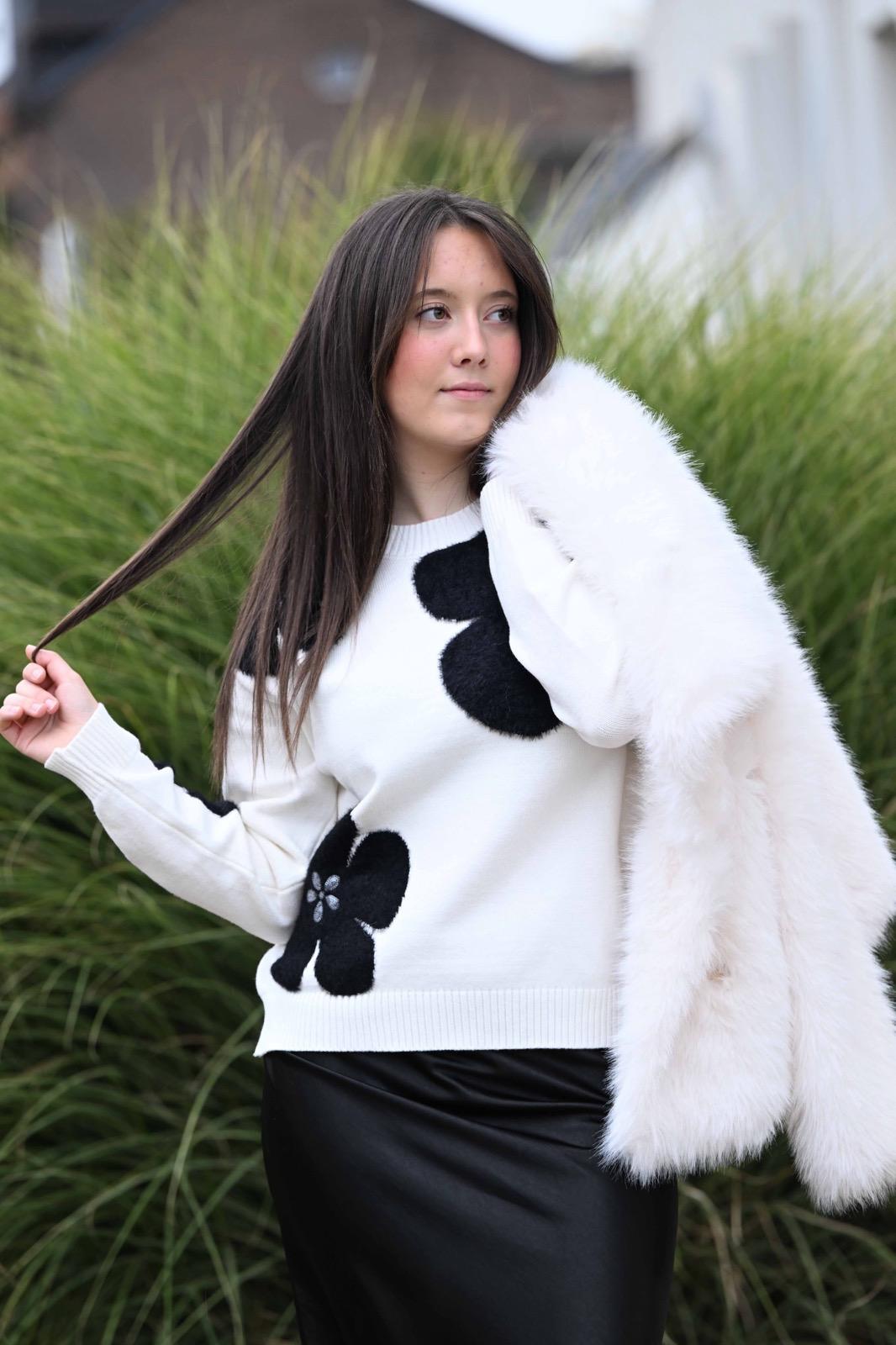 Pull Florinda blanc