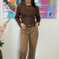 Pantalon Teya camel