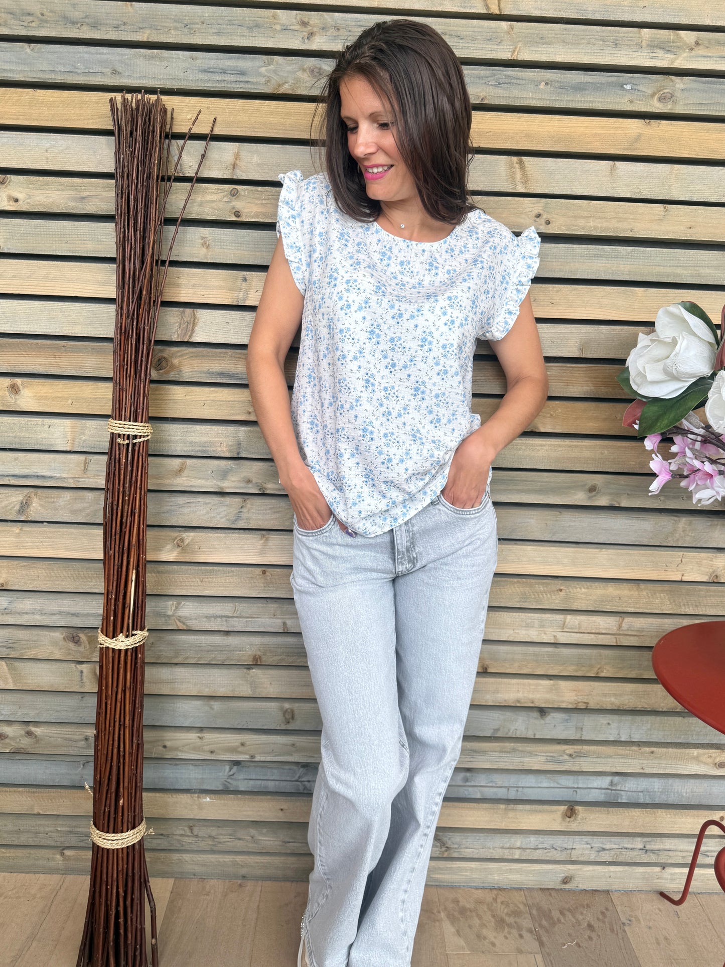 Blouse Lisette bleu clair