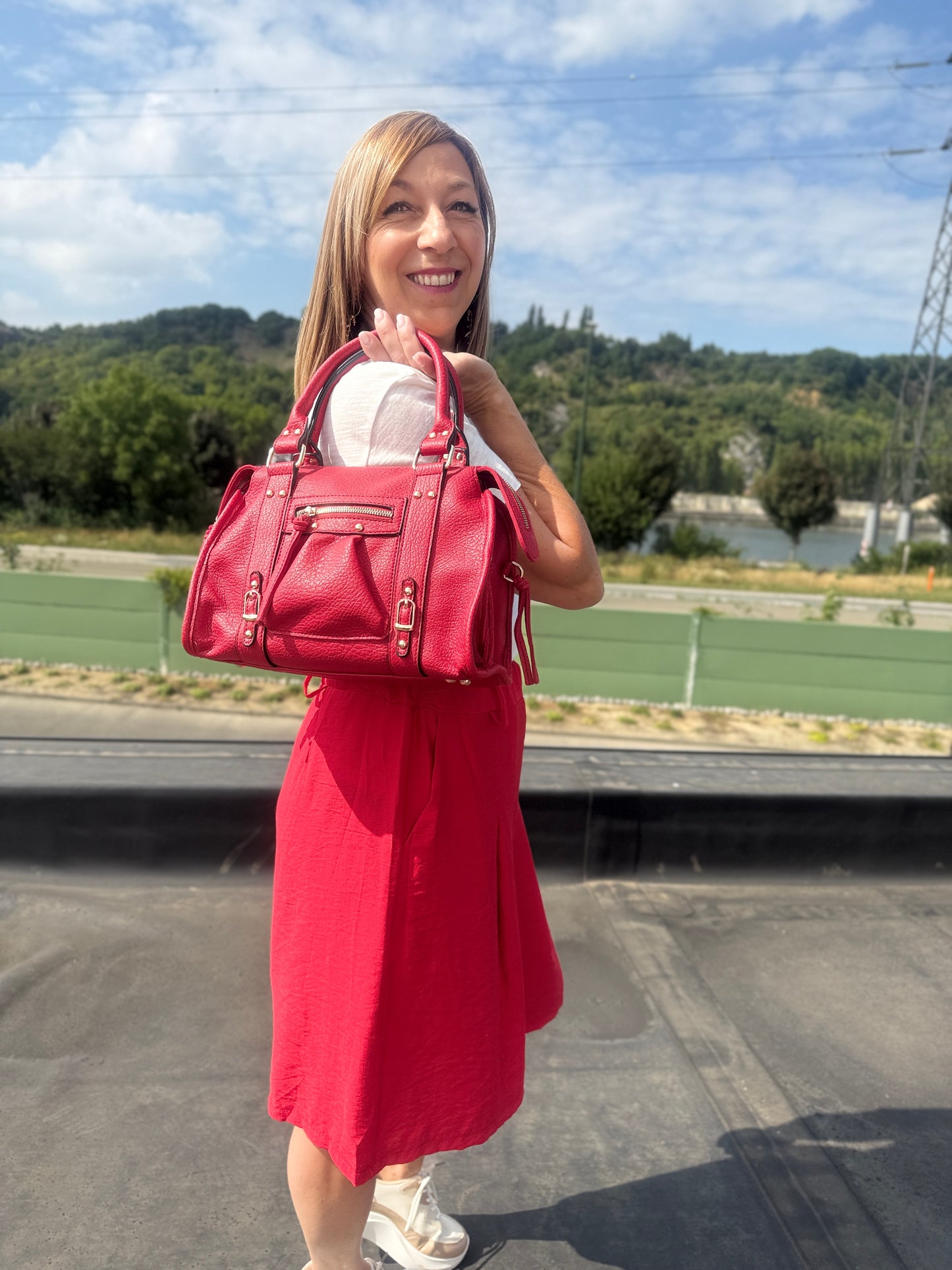 Sac Nadège rouge