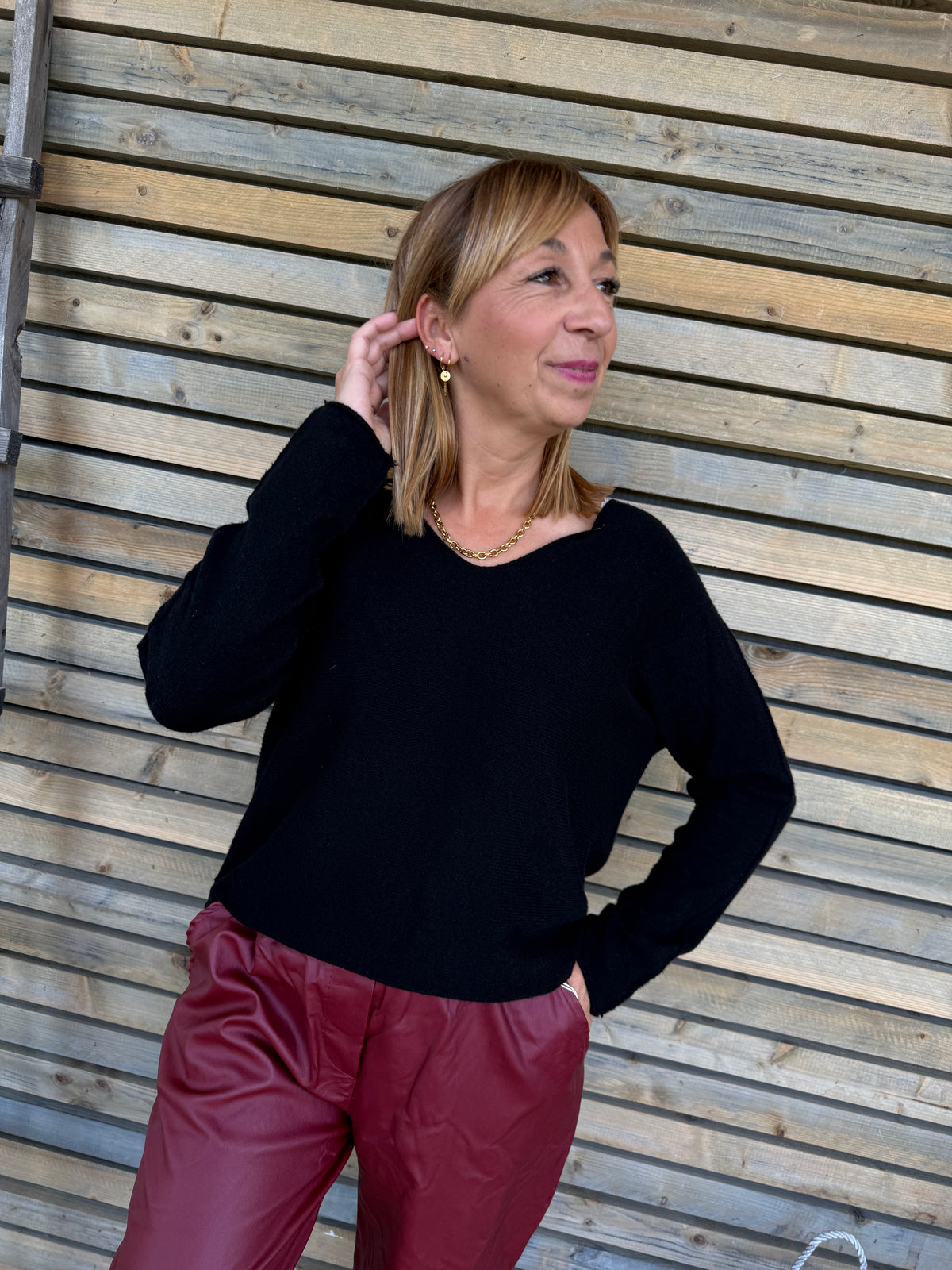 Pull Lucie noir