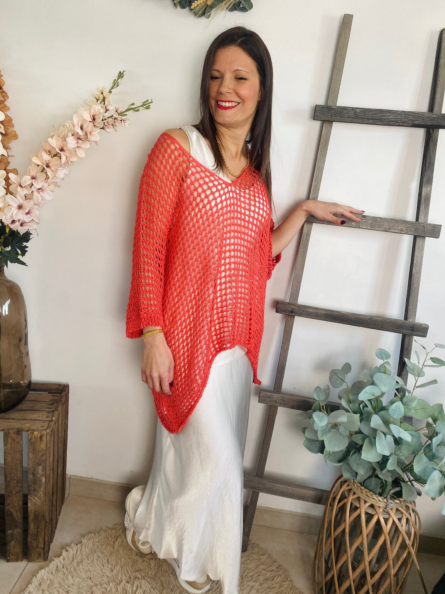 Pull Uma corail