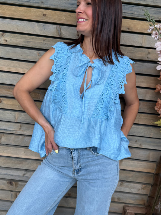Blouse Lazare bleu