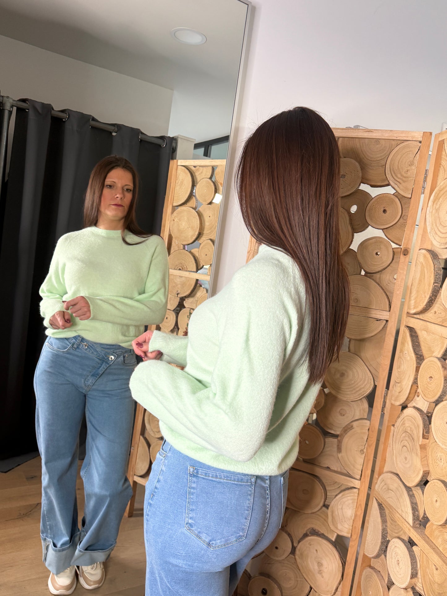 Pull Mira vert pistache