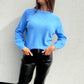 Pull Mira bleu azur