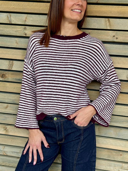 Pull Manille bordeaux