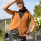 Gilet Maéva cognac