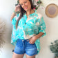 Chemisier Lilia turquoise