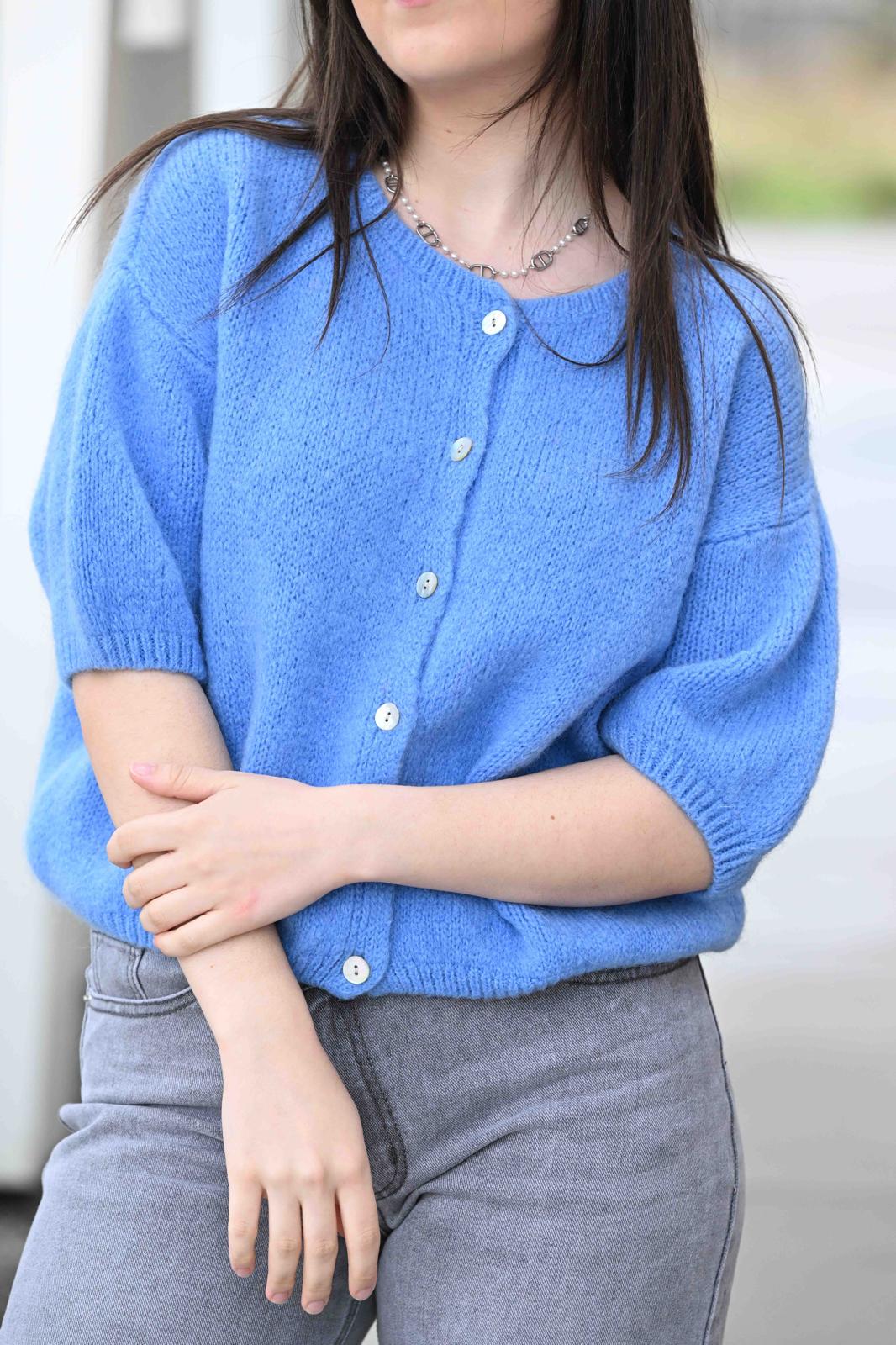 Gilet Cosy bleu azur