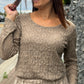 Blouse Annalisa taupe