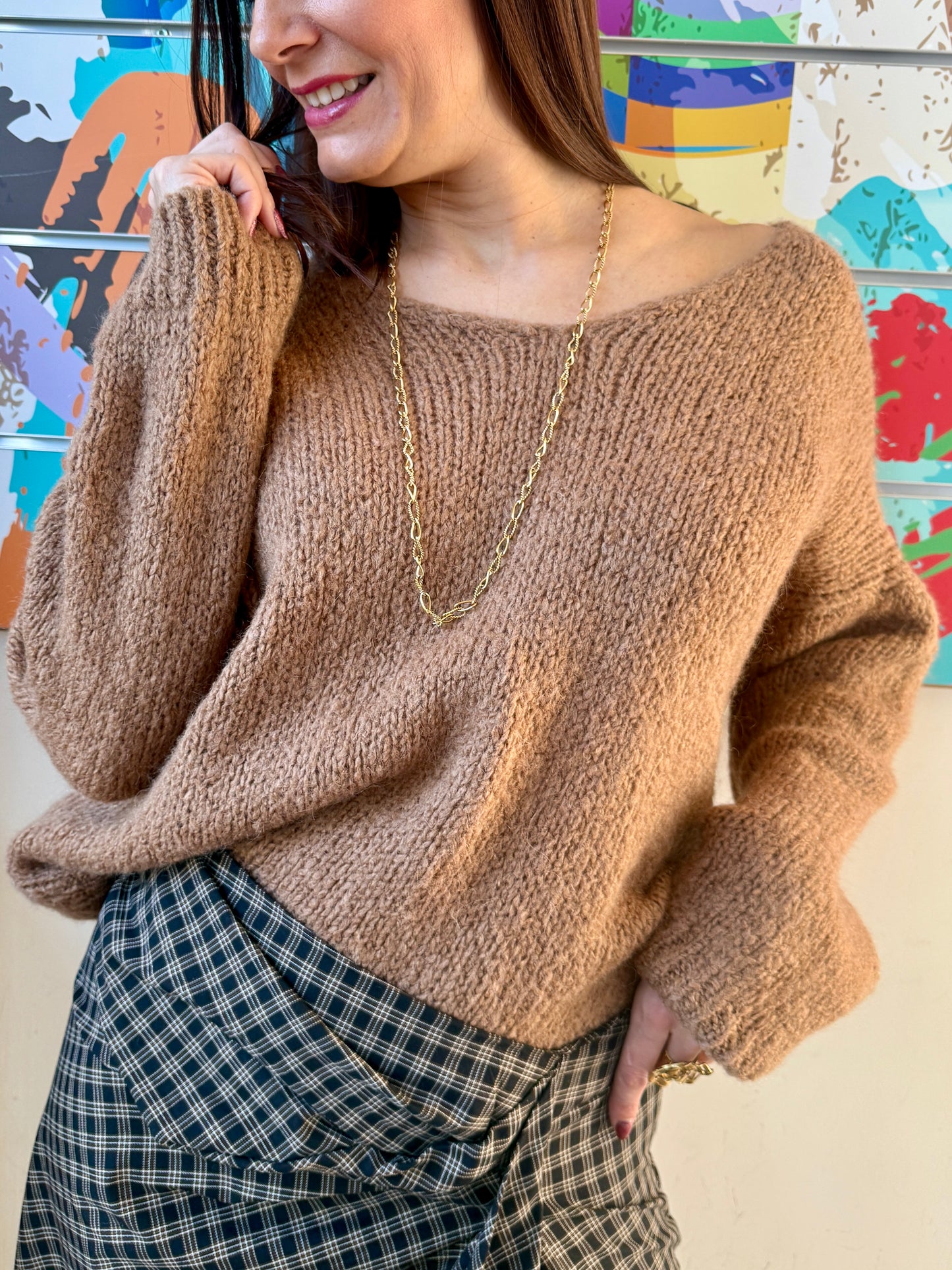 Pull Félicie camel