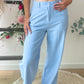 Pantalon Guisi Bleu ciel