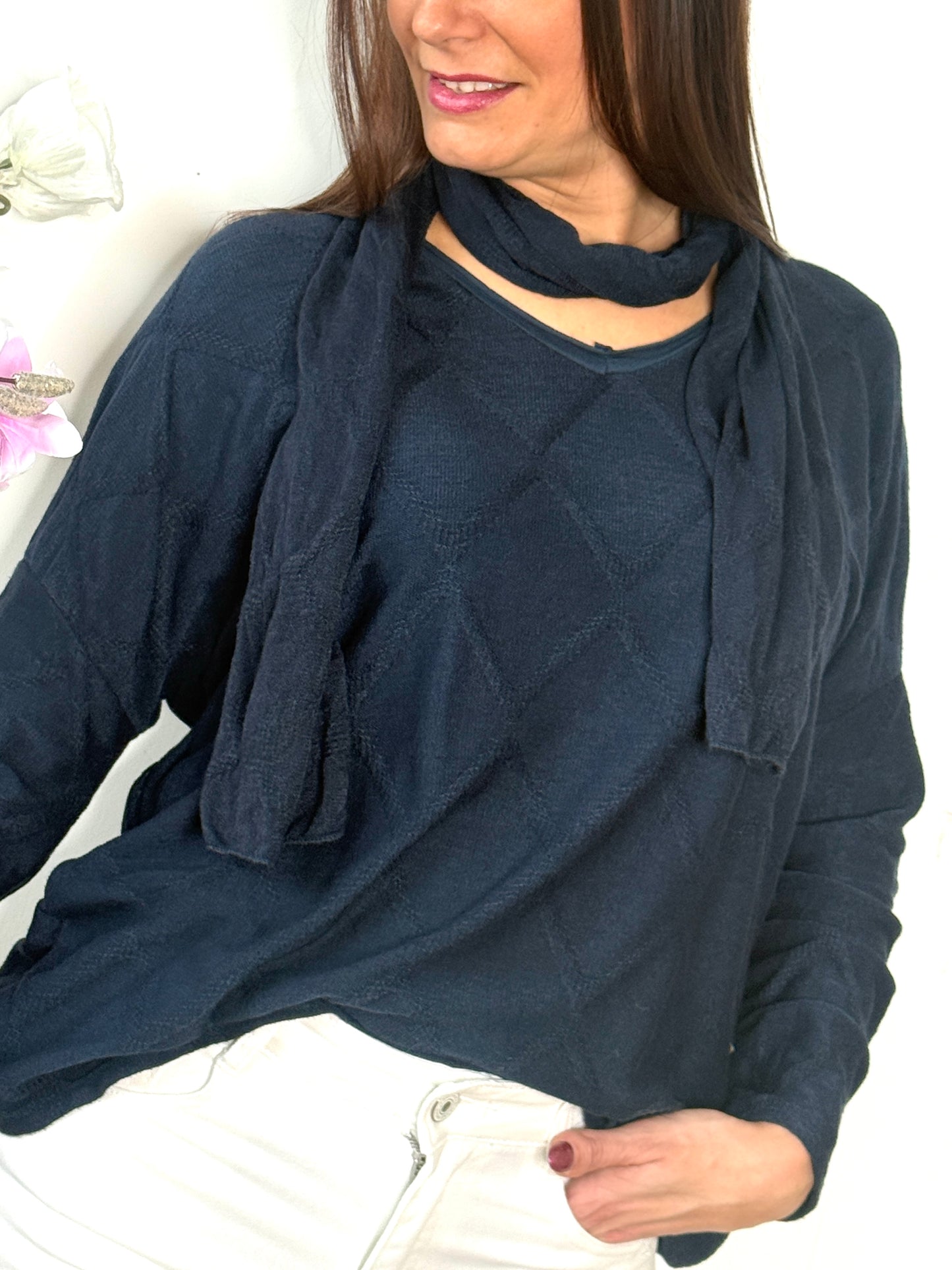 Pull Kenza bleu marine
