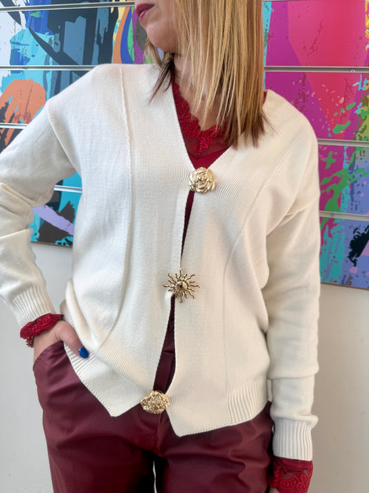 Gilet Minnie crème