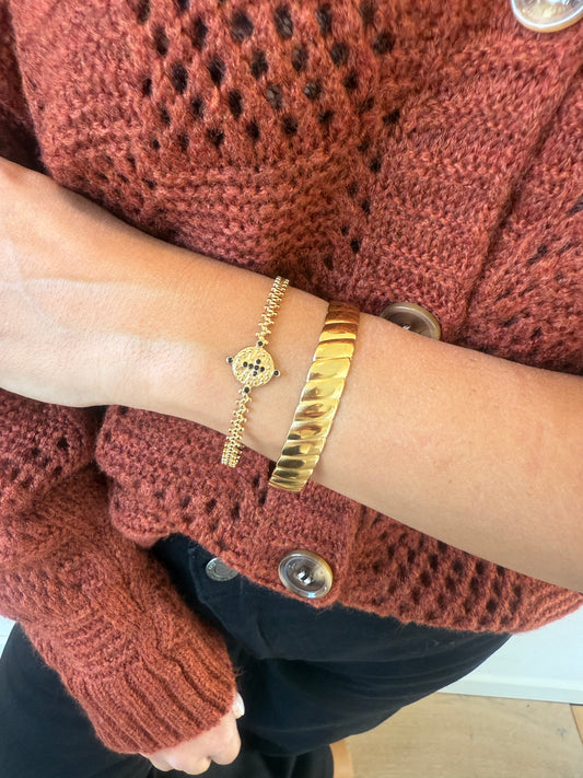 Bracelet Manchette croix