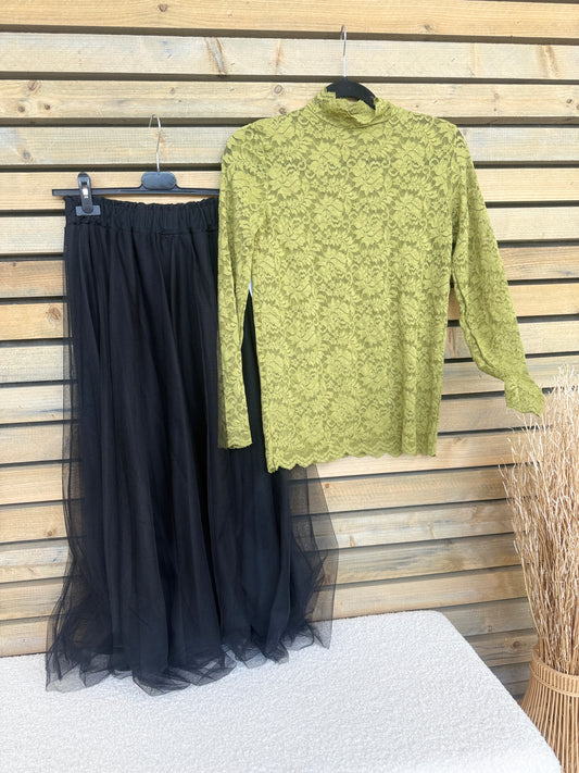 Sous-pull Adèle vert olive