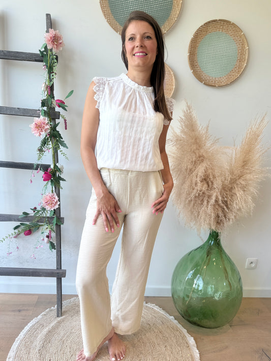 Pantalon Jessica beige