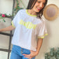 T-shirt Bella jaune fluo
