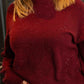 Pull Mira paillette bordeaux