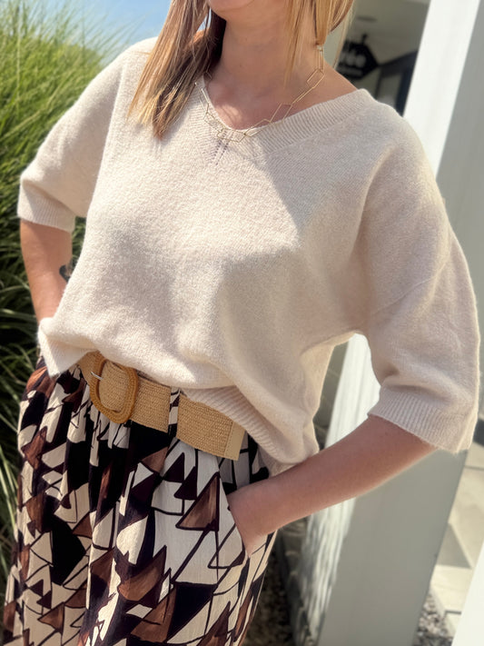 Pull Alba beige