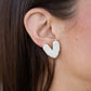 Boucles d'oreille Bastille blanc
