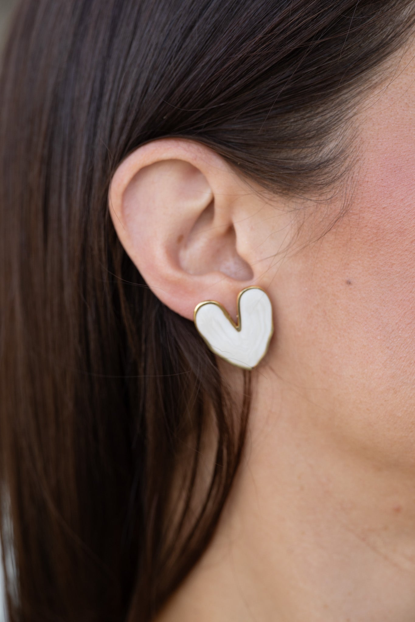 Boucles d'oreille Bastille blanc