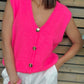 Débardeur gilet Fritz fuchsia