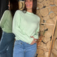 Pull Mira vert pistache