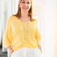 Pull Sélène jaune
