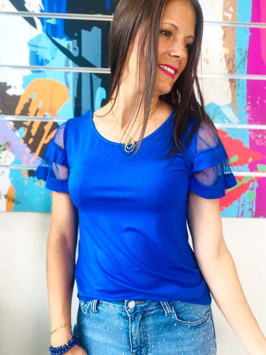 Blouse Jana bleu bic