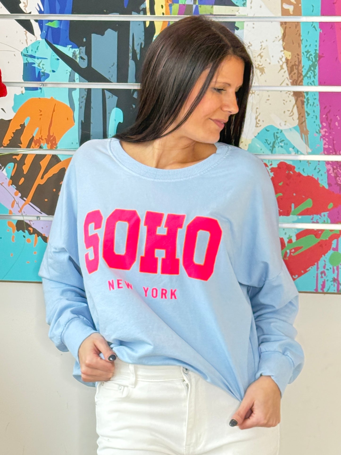 Sweat Zina bleu ciel