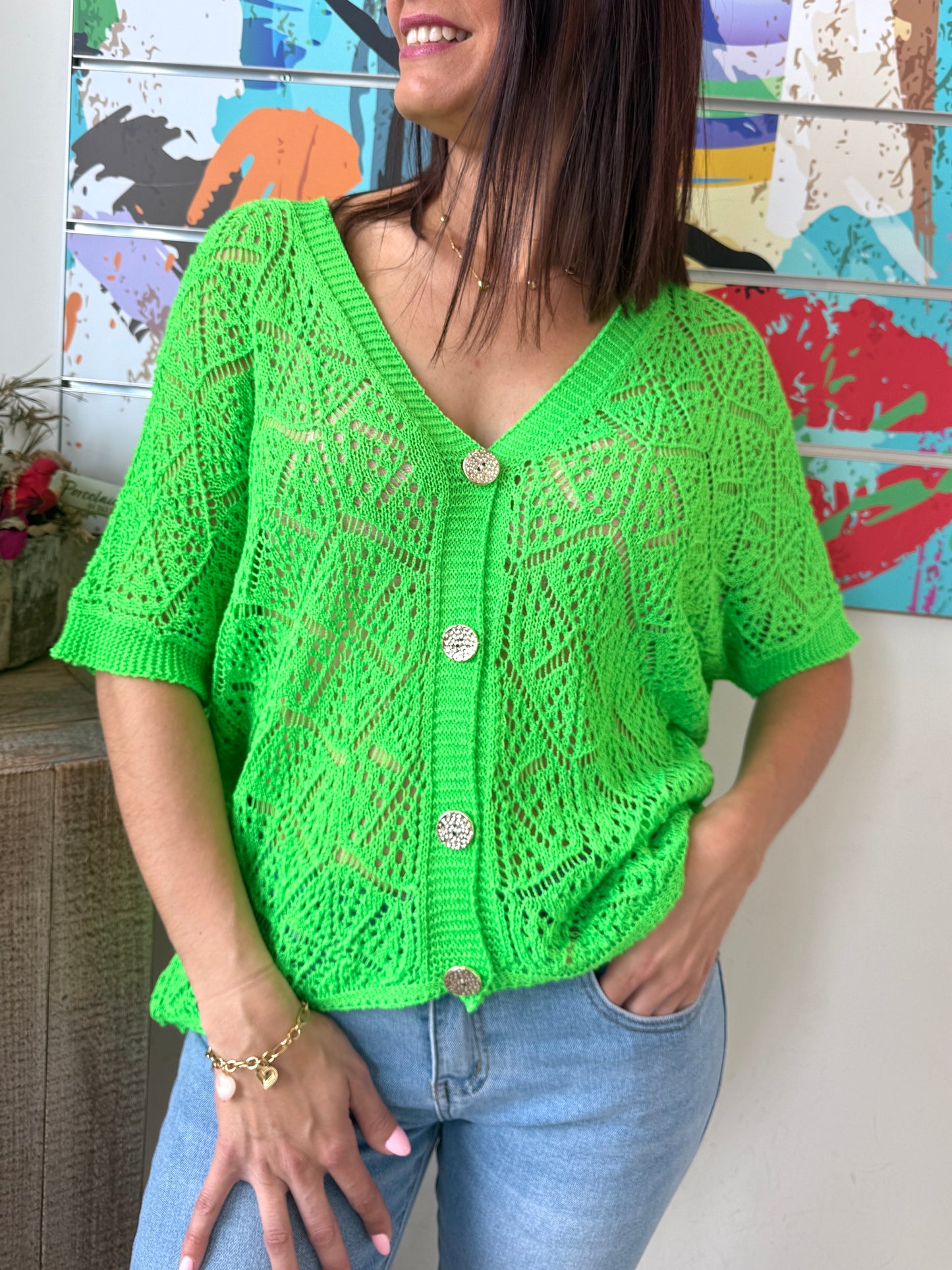 Gilet Danica vert flash