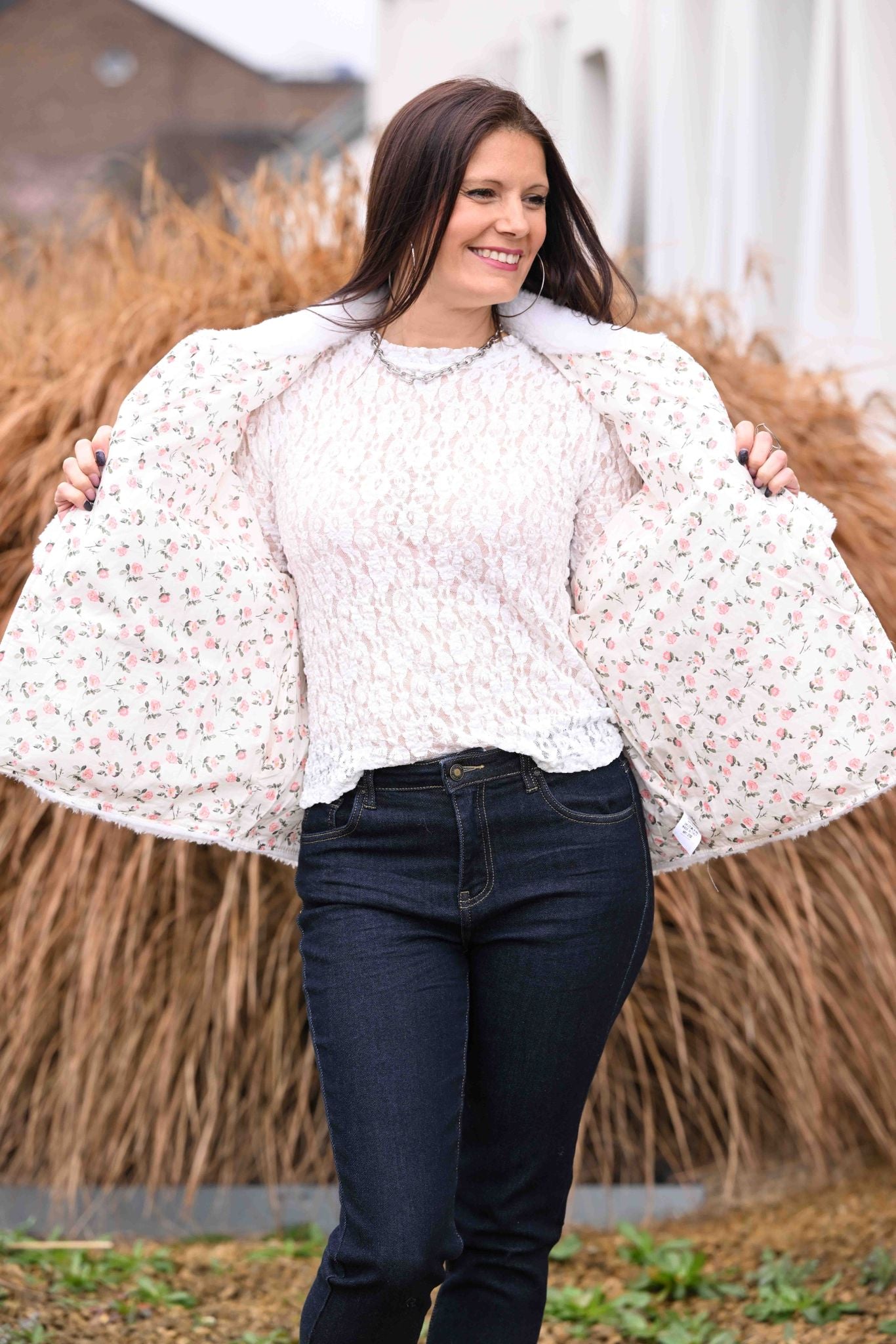 Veste réversible Rosie blanc