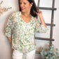 BLOUSE Laurinda vert eau