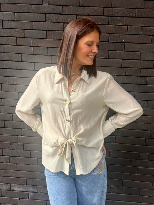 Chemisier Beverly Beige