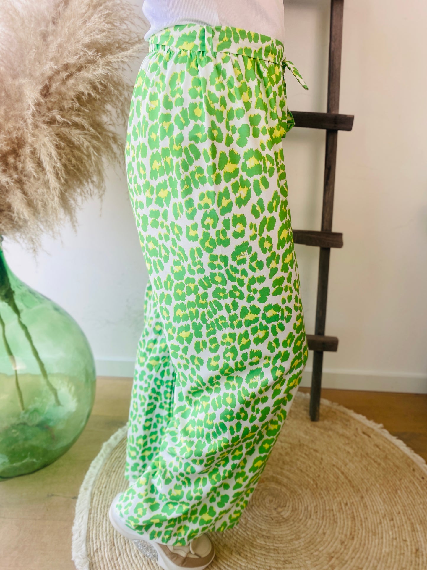 Pantalon Lino vert