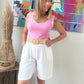 Bermuda/short Emma blanc