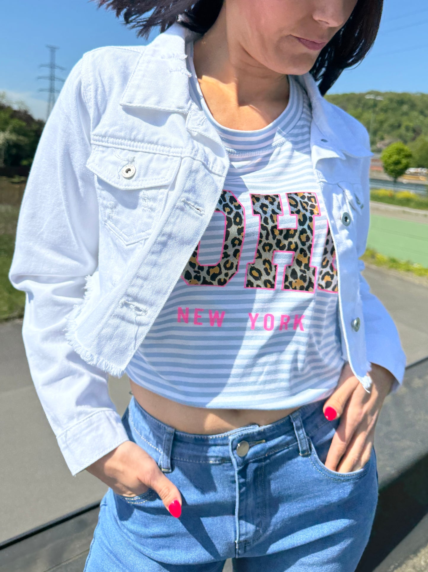 T-shirt Madie bleu ciel