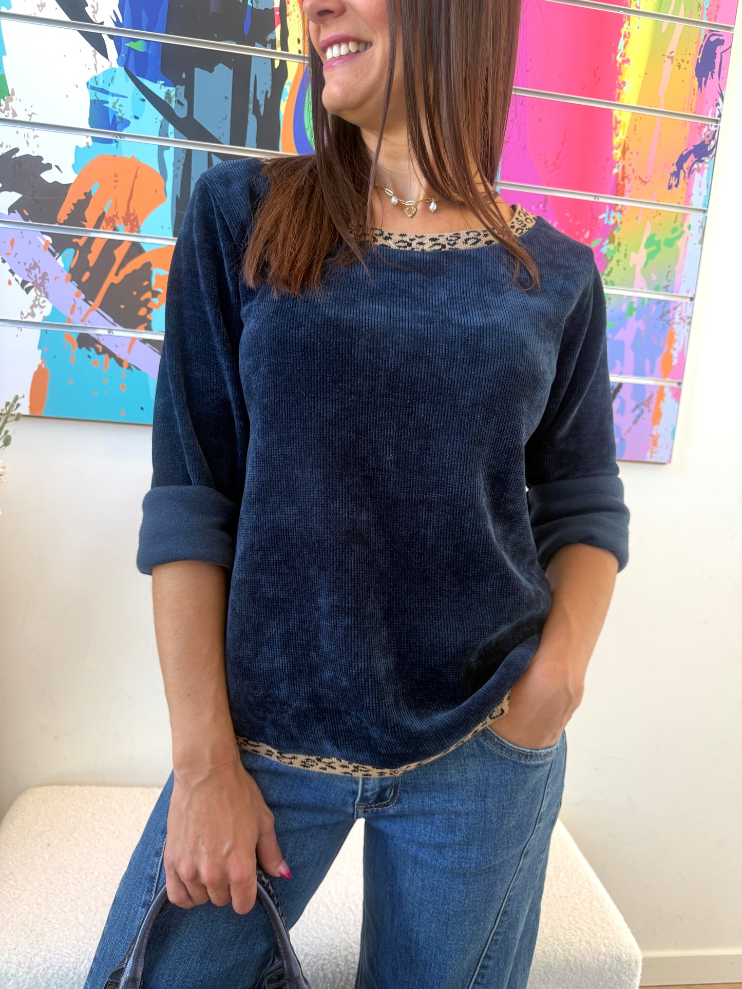 Pull Mya bleu marine