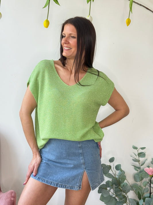 Blouse Elva vert pomme